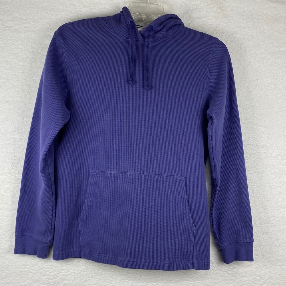 The North Face Mens Lager Purple Waffle Knit Thermal Hoodie A7WS8 Outdoor